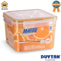 [HCM]Hộp Nhựa Vuông Đựng Thực Phẩm Duy Tân Matsu 3000ml (18.8 x 18.8 x 13.4 cm) No.451