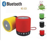 [HCM](kèm dây sạc ) Loa Bluetooth di động Wster WS-631 hỗ trợ thẻ nhớ USB FM AUX - Loa bluetooth thông minh WS-631 - loa di động -  Loa Bluetooth Mini Tròn WS-631 Pin Rời  - loa di dong