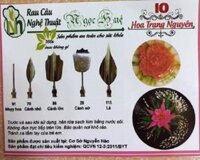 [HCM]Kim rau câu 3D Ngọc Huệ (bộ 5 kim số 10 - hoa trạng nguyên)