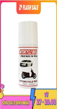 [HCM][Lấy mã giảm thêm 30%]Wax làm bóng sơn và nhựa nhám cao câp Motorcycle Rider Wax 120ml làm bóng nhanh tức thì bảo vệ sơn chống rạng nứt và xám màu