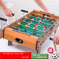 [HCM][LOẠI LỚN - 6 TAY ĐÁNH] Đồ Chơi Bàn Bóng Đá Bi Lắc Trẻ Em (Gỗ) - Bàn Bóng Đá Table Top Foosball - 6 Hàng Cầu Thủ. Giúp Bé Phát Triển Tư Duy