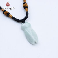 [HCM]Mặt dây chuyền con ve ngọc thiền cẩm thạch A mệnh hỏa mộc - Ngọc Quý Gemstones