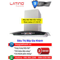 [HCM]Máy hút mùi nhà bếp dạng kính cong 70cm Latino LT C03/70