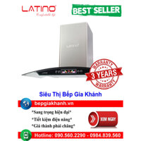 [HCM]Máy hút mùi nhà bếp dạng kính cong 90cm Latino LT C03/90
