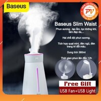 [HCM]MÁY PHUN SƯƠNG LỌC KHÔNG KHÍ TẠO ĐỘ ẨM BASEUS Slim Waist humidifier (380ml USB 5V Ultrasonic Air Diffuser/ Humidifier Atomizer ) giúp lọc không khí tạo độ ẩm trong phòng ngũ phòng khách văn phòng làm việc và xe hơi.