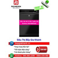 [HCM]Máy rửa bát 16 bộ Richborn RDP6085SHB nhập khẩu Thái Lan | Màu Đen | 3 Giàn Rửa