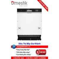 [HCM]Máy rửa bát 2 giàn rửa lắp bán âm Dmestik ES14-02 SM