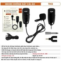 [HCM]Micro cài áo không dây cho điện thoại, máy tính, máy chụp hình hút âm tốt, độ nhạy cao, âm thanh trung thực