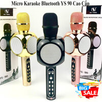 [HCM]Micro hát karaoke cho điện thoại Micro Bluetooth Hát Karaoke Không Dây Mic karaoke YS 90 3in 1 Nghe Nhạc Cực Hay Âm Bass Cực ĐỈnh Mic Bắt Giọng Rất Tốt Hỗ Trợ Kết Nối USB Thẻ Nhớ Cổng 3.5 Nhiều Màu Sắc BH 1 đổi 1