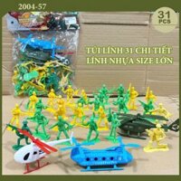 [HCM]Mô Hình Lính Nhựa - Túi Lính Đồ Chơi - Đồ Chơi Quân Đội - Diệp Linh 2004-57