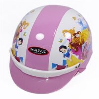 [HCM]Mũ bảo hiểm kết Nana siêu nhẹ trẻ em từ 3 đến 5 tuổi - Hồng