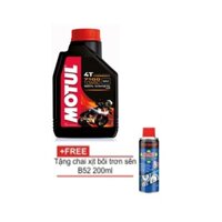 [HCM]Nhớt cho xe máymô tô phân khối lớn Motul 7100 4T 10W50 + Tặng chai xịt bôi trơn sên B52 200ml