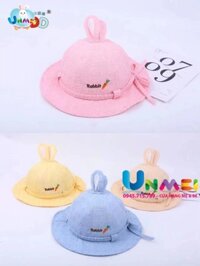 [HCM]Nón bé gái từ 4-36 tháng rộng vành chống nắng – vải mềm thoáng khí Hồng