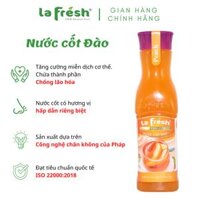 [HCM]Nước Cốt Đào Lafresh Đà Lạt Chai 650ml