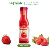 [HCM]Nước Cốt Dâu Tây Lafresh Đà Lạt Chai 650ml