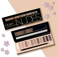 [HCM]Phấn mắt 12 ô siêu mịn bền màu L.A GIRL Nudes Eyeshadow Collection 12g