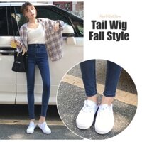 [HCM]QUẦN JEAN SKINNY DÀI CO GIÃN LƯNG CAO ĐP1010 + ÁO THUN TRƠN (MUA RIÊNG)