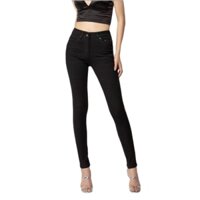 [HCM]QUẦN JEANS NỮ ĐEN TRƠN BIG SIZE LƯNG CAO CO GIÃN TỐT ĐPDT.10 + ÁO THUN TRƠN (MUA RIÊNG)