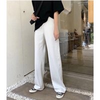 [HCM]QUẦN JEANS NỮ ỐNG SUÔNG TRẮNG LƯNG CAO DÀI CHẠM MẮT CÁ