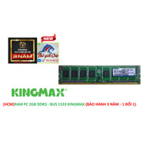 [HCM]RAM PC 2GB DDR3 - BUS 1333 KINGMAX (BẢO HÀNH 3 NĂM - 1 ĐỔI 1)