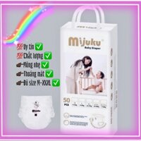 [HCM][SẢN PHẨM BÁN CHẠY] Bỉm quần Mijuku 1 bịch 50 miếng tã vải tã dán đủ size cho bé từ 5kg trở lên