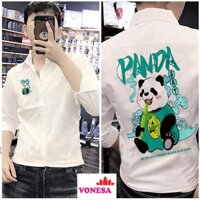 [HCM][SIÊU PHẨM] Áo Sơ Mi Nam gấu trúc panda alex cool Cực Đẹp Mạnh mẽ Vonesa