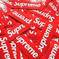 [HCM]Sticker SUPREME nhựa PVC không thấm nước dán nón bảo hiểm laptop điện thoại Vali xe Cực COOL #180