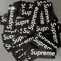 [HCM]Sticker SUPREME nhựa PVC không thấm nước dán nón bảo hiểm laptop điện thoại Vali xe Cực COOL #180