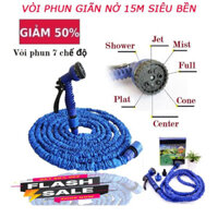 [HCM][Top sản phẩm bán chạy] Vòi Xịt Nước Rửa Xe Tăng Áp Kèm Dây Giản Nở Đa Năng - Vòi Xịt Nước Thông Minh Giãn Nở Magic Hose 15M Với 7 Chế Độ Xịt Khác Nhau Chất Lượng Cao Hàng Loại 1 - Bảo Hành 1 Đổi 1