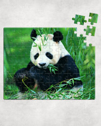 [HCM]Tranh ghép hình hình con Gấu Trúc - Khổ A5 A4 - 80 mảnh ghép và 120 mảnh ghép