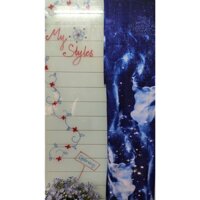 [HCM]Vải áo dài cao cấp, hoạ tiết Galaxy (lụa vân gỗ hoa hồng)