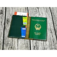 [HCM]Ví đựng passport ví đựng hộ chiếu bao da đựng passport hộ chiếu da bò handmade -  PP6