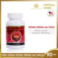 [HCM]Viên Uống Đông Trùng Hạ Thảo Tăng Cường Sức Khoẻ Ăn Ngon Ngủ Ngon - Wellness Nutrition CORDYCEPS - Nature Gift (90 viên)