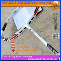 [HCM][Vợt cầu lông Apacs Ziggler Z-Ziggler New White Version - 4U] Thân đũa công nghệ mới sơn nhám trắng cực đẹp