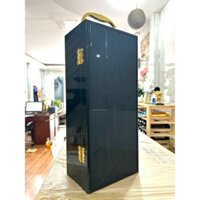 [HĐ] Hộp Đựng 1 Chai Rượu Vang Gỗ Sơn Mài Đơn - SM đơn không in