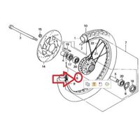 HD OD - Cụm moay ơ trước *NH364M* Future 1 Mã Số: 44635KFL830ZA)