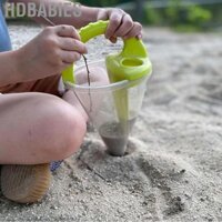 HDbabies Phễu đổ lâu đài cát Đồ chơi vui nhộn dành cho trẻ em Chơi với cảm giác lộn xộn Thiết kế bãi biển ít lộn xộn hơn Chất liệu PP chắc chắn để cải thiện khả năng sáng tạo và phối hợp (Màu xanh lá cây)