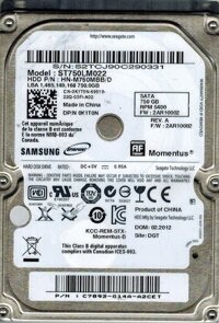 HDD 750GB Laptop