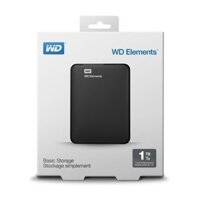 HDD box 1TB WD Elements Portable 2.5 USB 3.0 Đen (WDBUZG0010BBK-WESN)