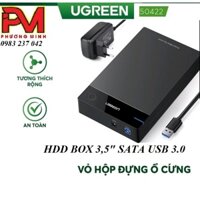 HDD Box 3,5" Sata Usb 3.0 Hỗ Trợ HDD 10TB UGREEN 50422_Hàng chính hãng