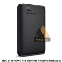 HDD di động WD 4TB Elements Portable Black Apac
