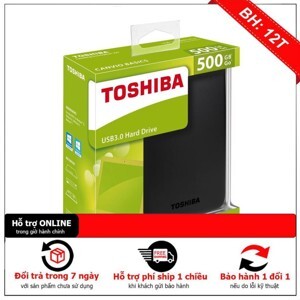 Ổ cứng cắm ngoài Toshiba Canvio Basic - 500GB, USB 3.0