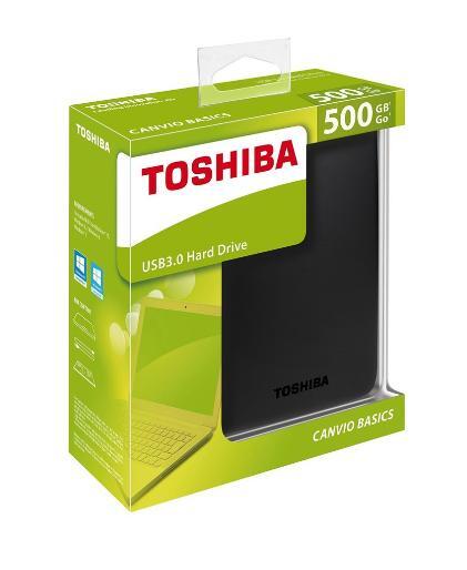 Ổ cứng cắm ngoài Toshiba Canvio Basic - 500GB, USB 3.0