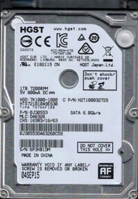 HDD Laptop HGST 1TB 7200RPM 0J30553 Date 2017