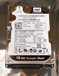 HDD Laptop Western 250GB 7200RPM