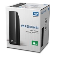 HDD WD Elements 4TB 3.5'' - Ổ cứng di động WD 4TB - Ổ cứng gắn ngoài western 4TB