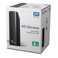 HDD WD Elements 5TB 3.5'' - Ổ cứng di động WD 5TB - Ổ cứng gắn ngoài western 5TB
