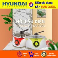 [HDEO] Lẩu Điện Đa Năng [CHÍNH HÃNG] Hyundai Hàn Quốc HDE 1000 1800W3L Tích Hợp Núm Xoay Nhiều Chế Độ Nấu Tiệt Kiệm Điện