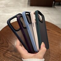 HDGr Ốp máy tính bảng Cứng Màu Nhám Chống Sốc / Rơi / Dấu Vân Tay Cho iPhone 12 13 14 Pro Max 14 Plus