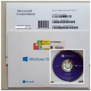 Phần mềm HĐH Microsoft Windows Pro 10 64Bit Eng Intl 1pk DSP OEI DVD